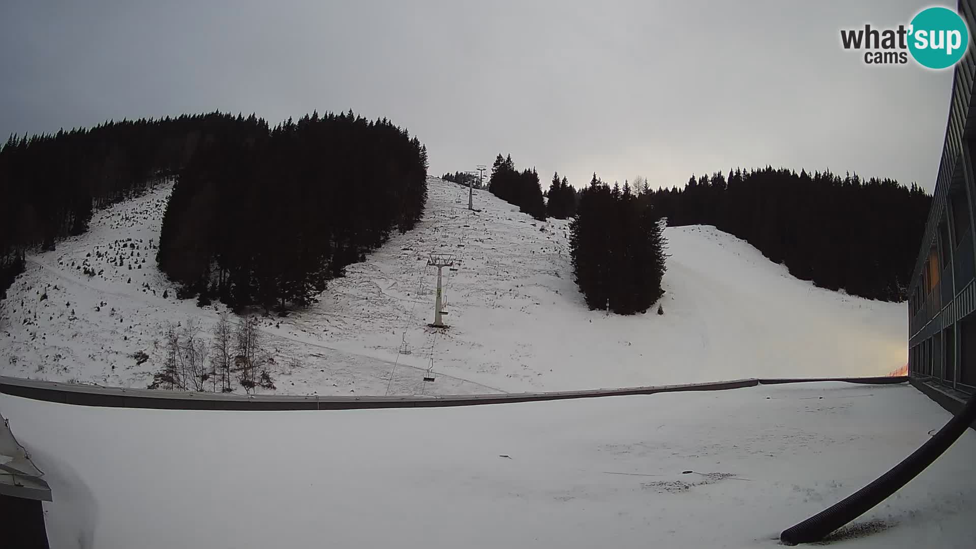 GOLTE Ski resort live webcam – view to Medvedjak – Slovenia