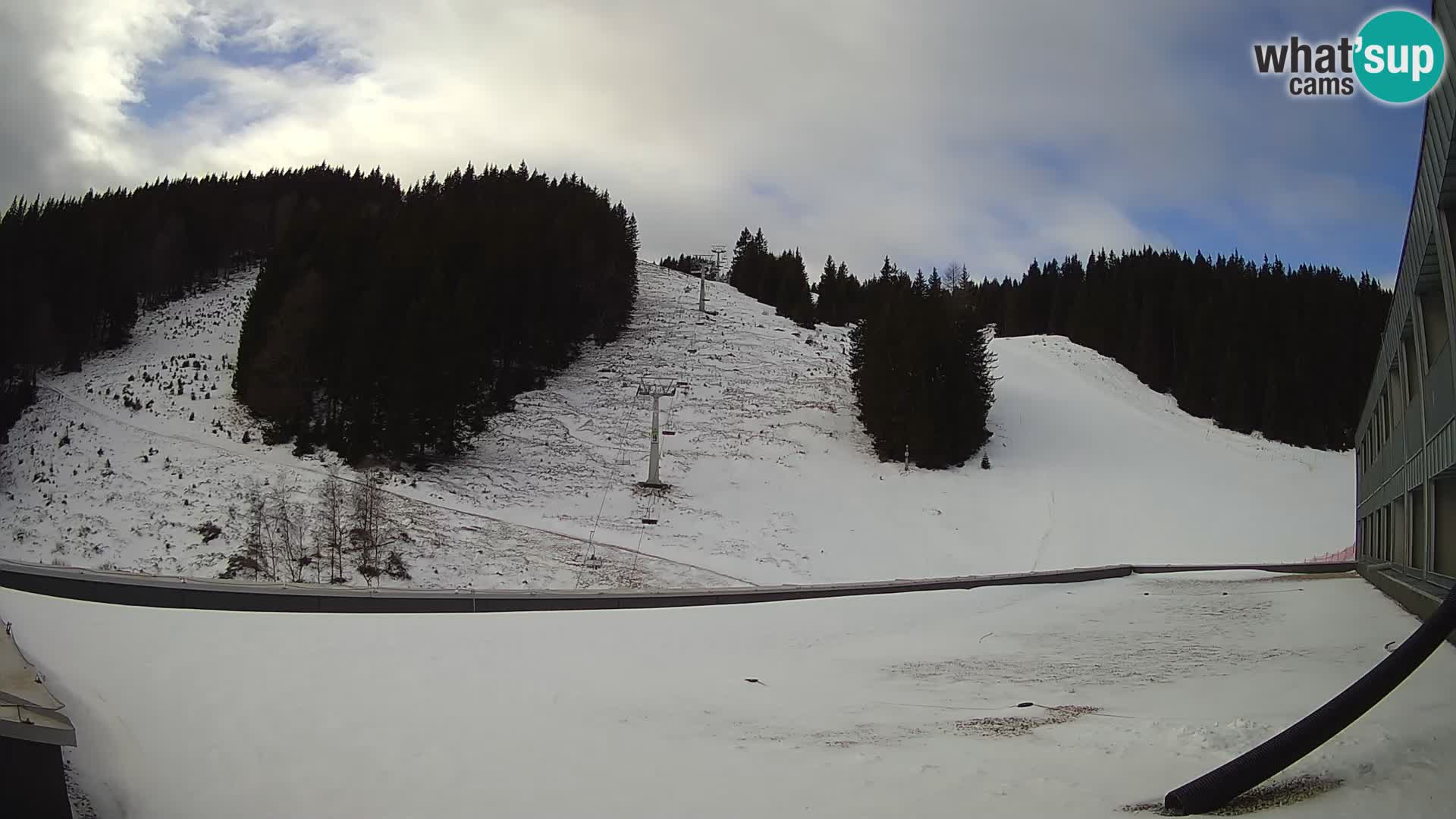 GOLTE Ski resort live webcam – view to Medvedjak – Slovenia