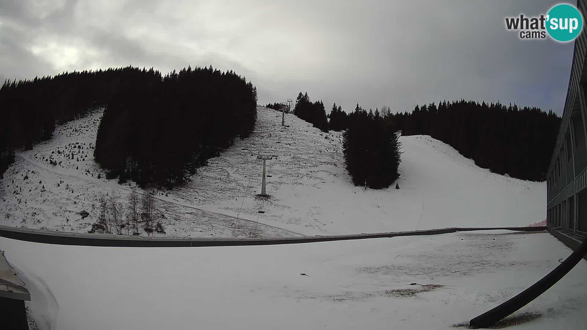 GOLTE Ski resort live webcam – view to Medvedjak – Slovenia