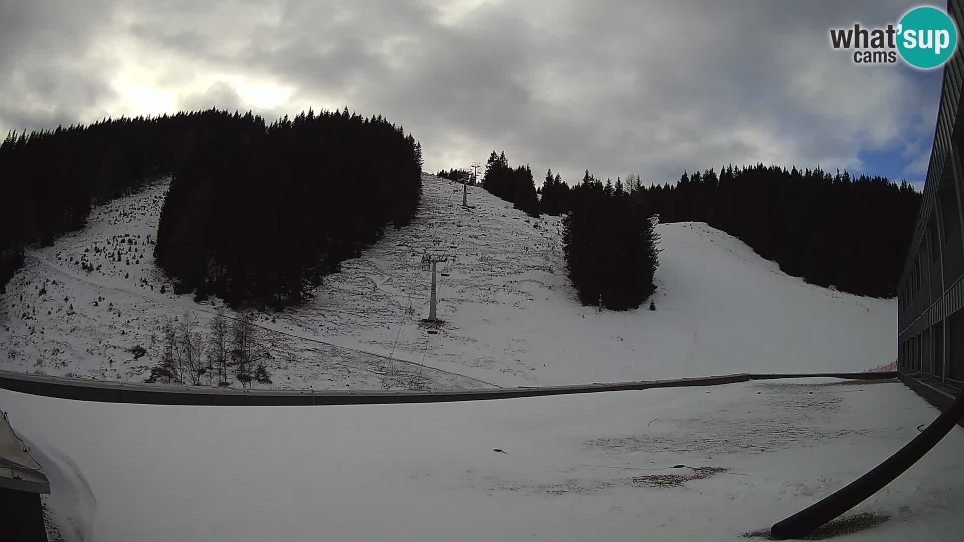 GOLTE Ski resort live webcam – view to Medvedjak – Slovenia