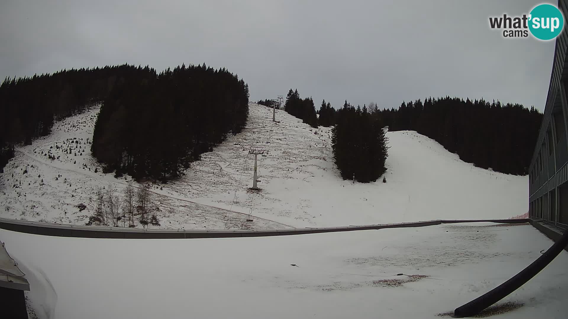 GOLTE Ski resort live webcam – view to Medvedjak – Slovenia