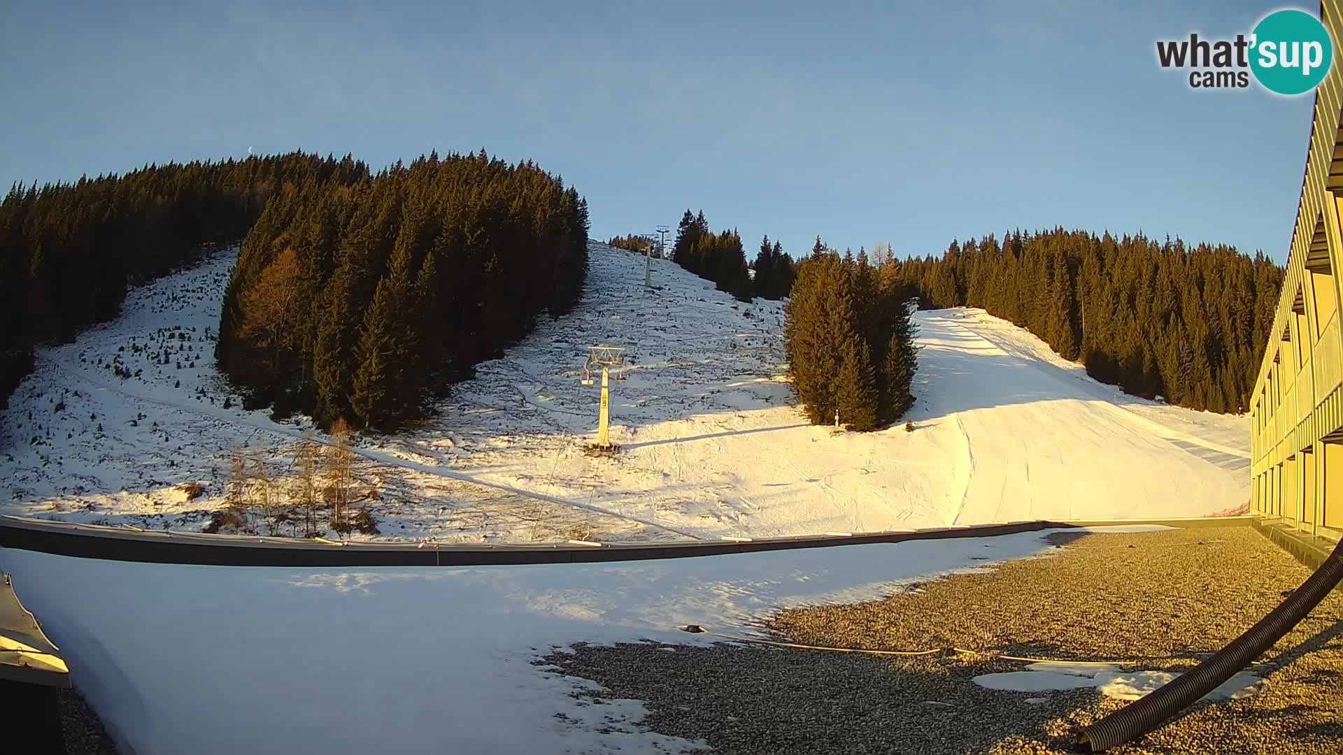 GOLTE Ski resort live webcam – view to Medvedjak – Slovenia