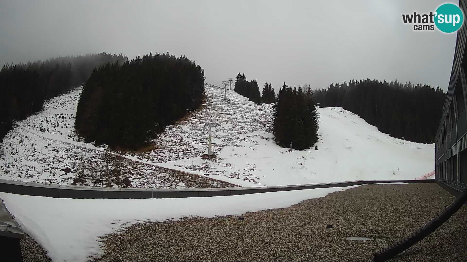 Webcam en direct de la station de ski de GOLTE – vue sur Medvedjak – Slovénie