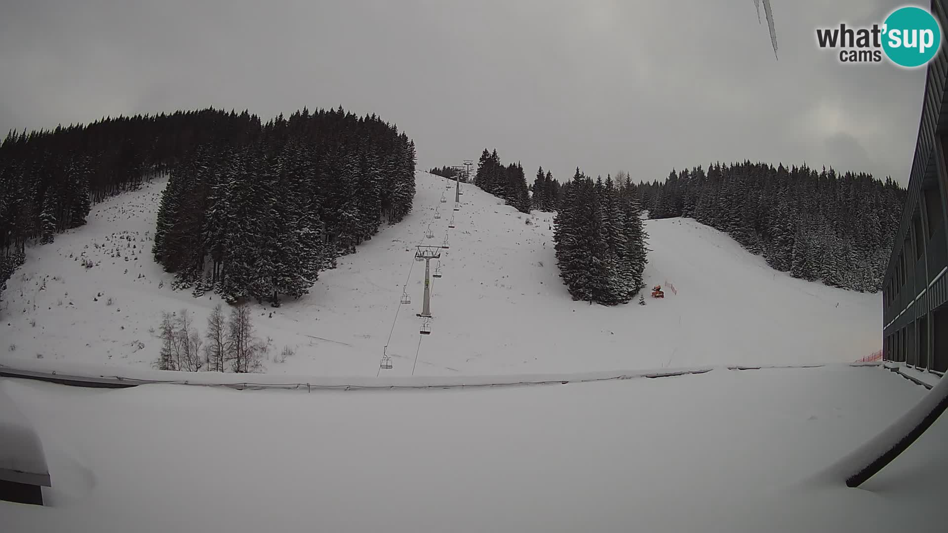 Cámara web en vivo de la estación de esquí GOLTE – vista a Medvedjak – Eslovenia