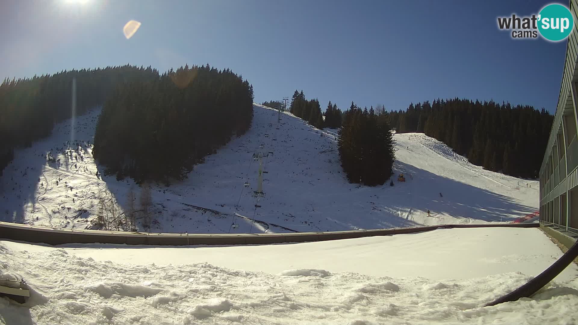 Webcam en direct de la station de ski de GOLTE – vue sur Medvedjak – Slovénie