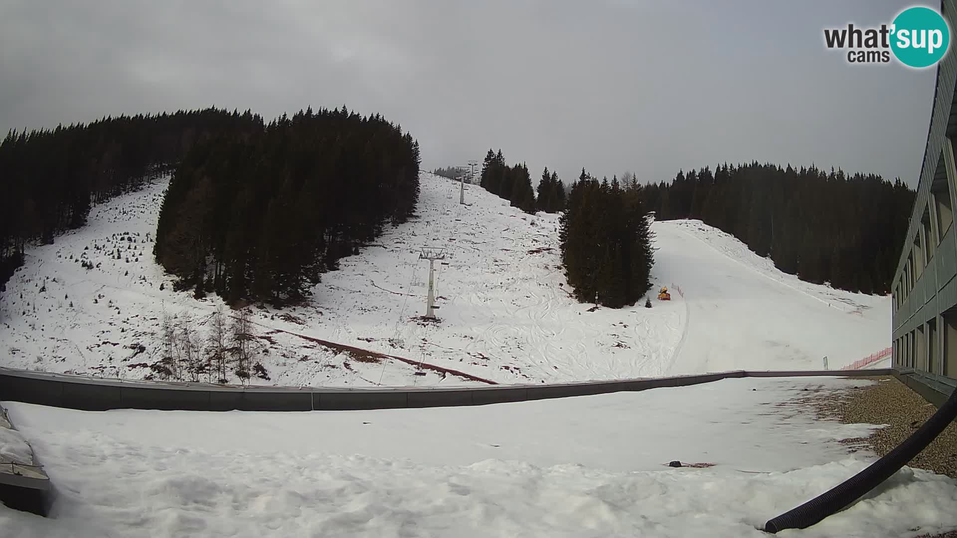 GOLTE Ski resort live webcam – view to Medvedjak – Slovenia