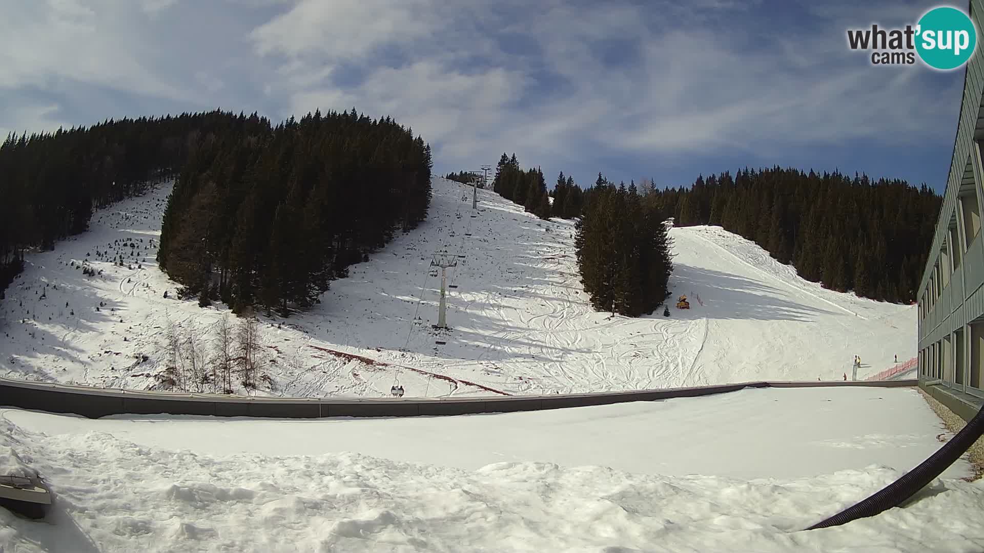 GOLTE Ski resort live webcam – view to Medvedjak – Slovenia