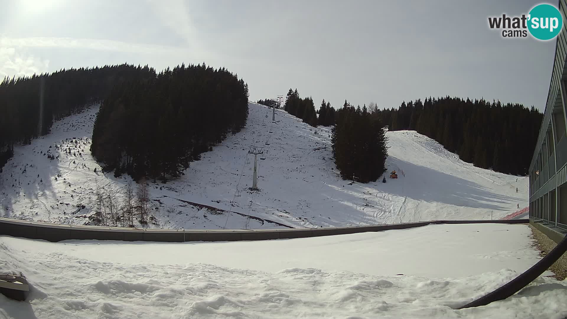 Webcam en direct de la station de ski de GOLTE – vue sur Medvedjak – Slovénie