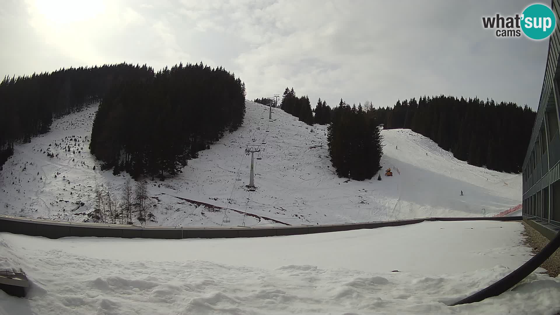 Cámara web en vivo de la estación de esquí GOLTE – vista a Medvedjak – Eslovenia