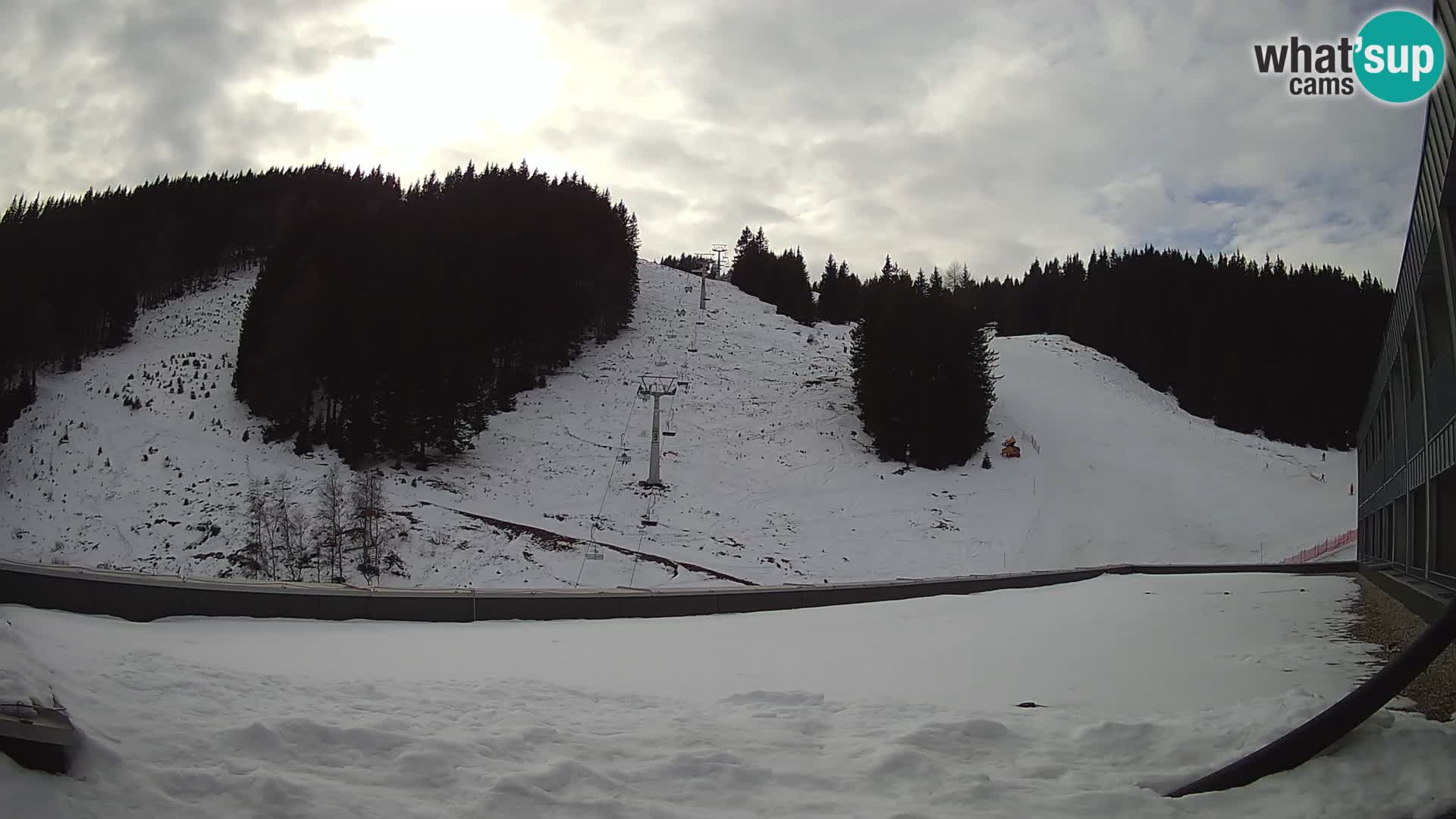 GOLTE Ski resort live webcam – view to Medvedjak – Slovenia