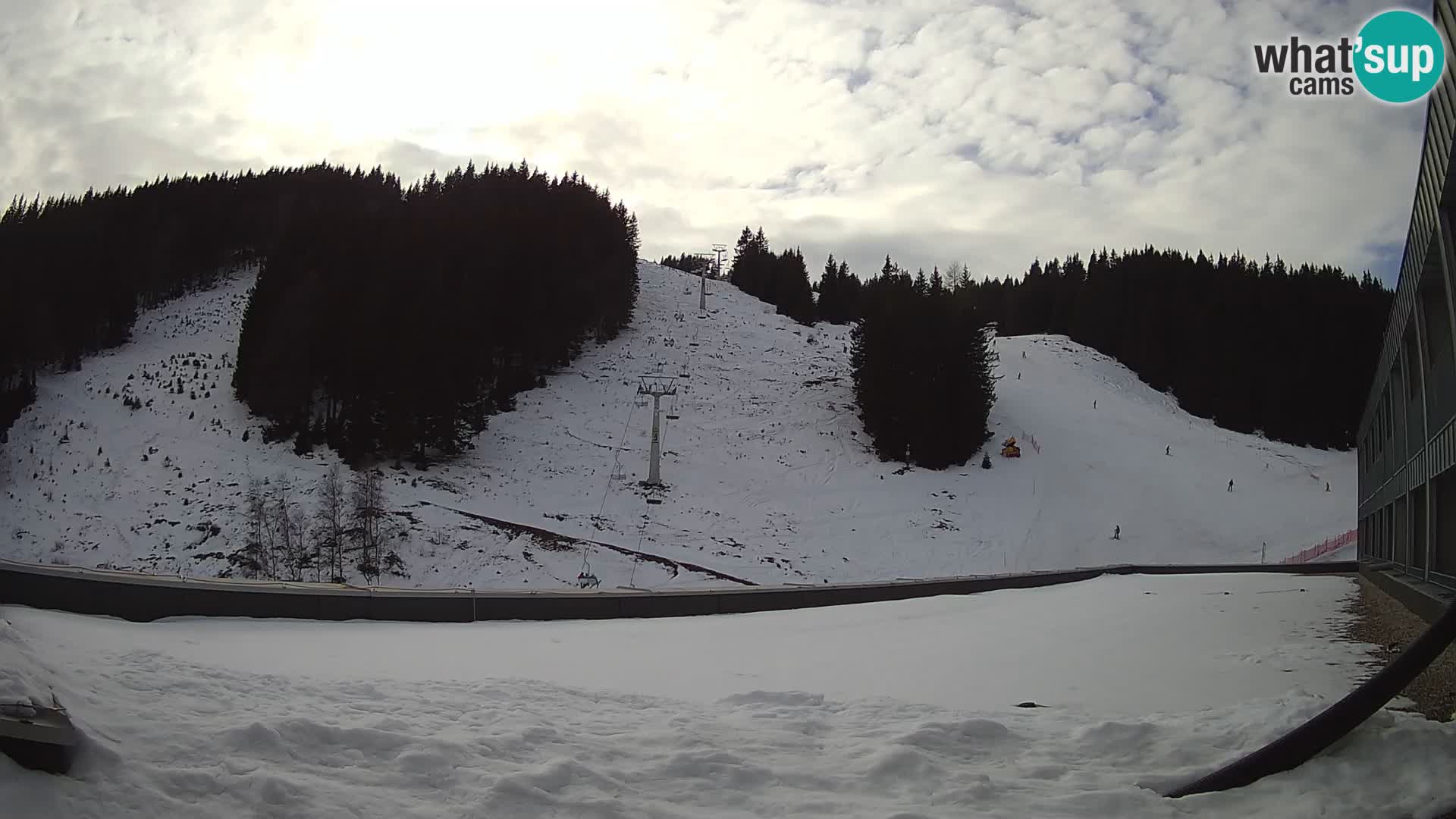 Cámara web en vivo de la estación de esquí GOLTE – vista a Medvedjak – Eslovenia