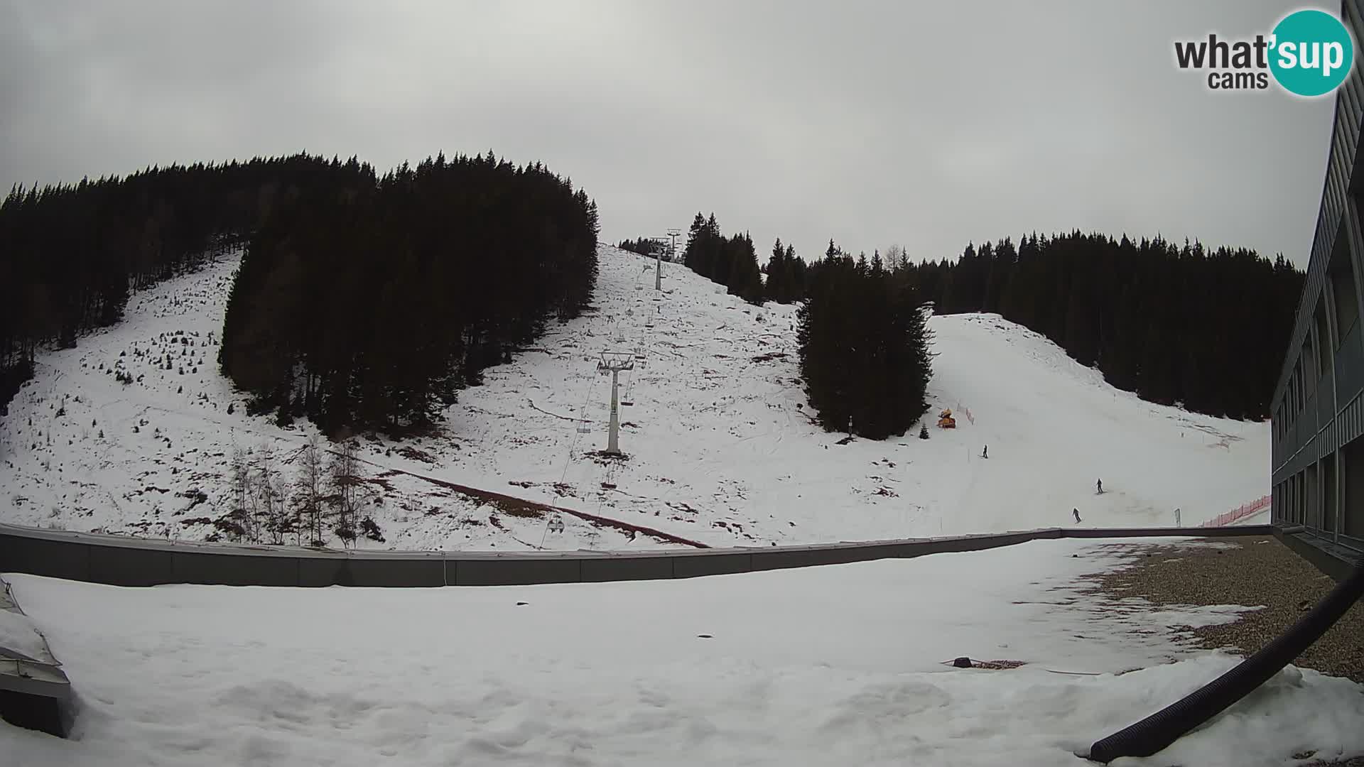 Cámara web en vivo de la estación de esquí GOLTE – vista a Medvedjak – Eslovenia