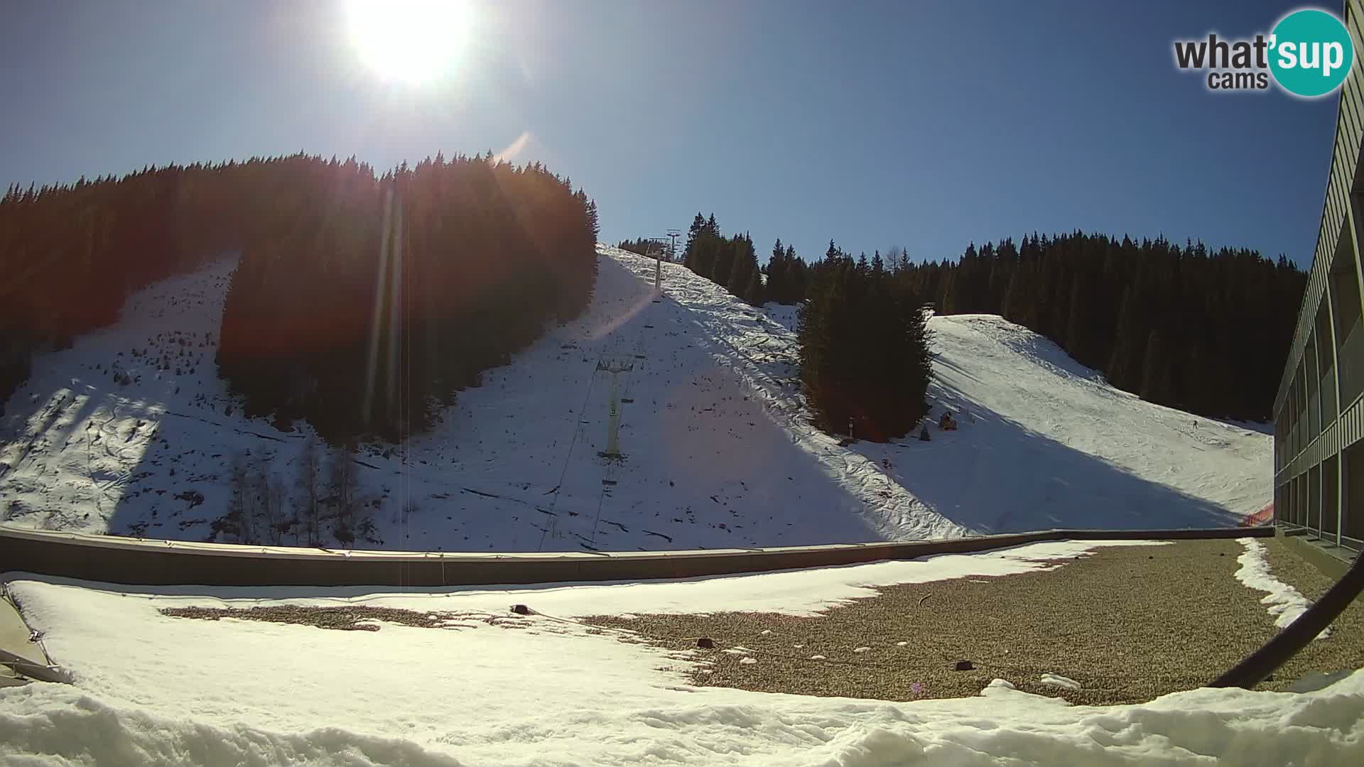 GOLTE skijalište web kamera – pogled na Medvedjak – Slovenija