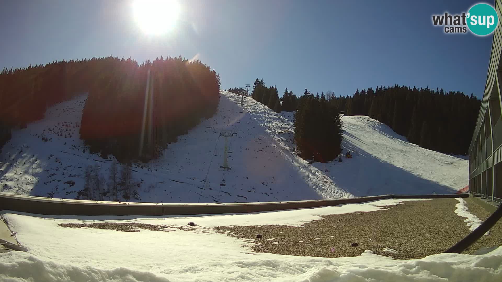 GOLTE skijalište web kamera – pogled na Medvedjak – Slovenija