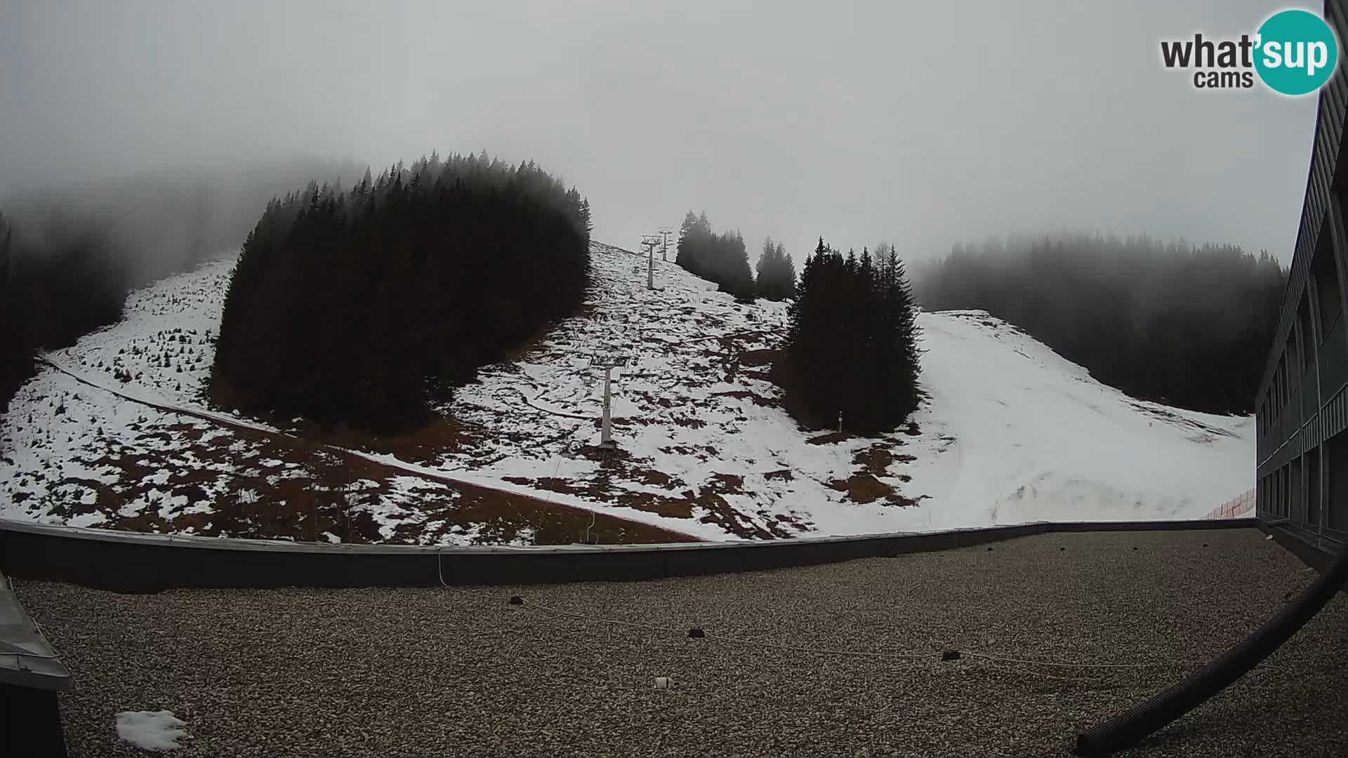 Webcam en direct de la station de ski de GOLTE – vue sur Medvedjak – Slovénie