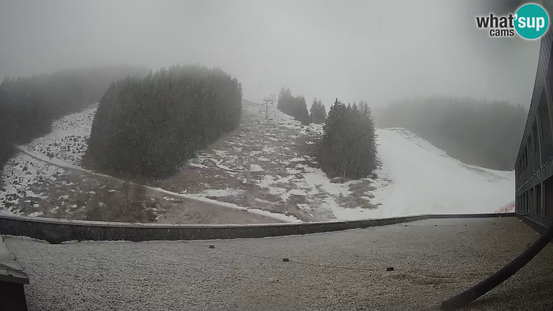 Cámara web en vivo de la estación de esquí GOLTE – vista a Medvedjak – Eslovenia