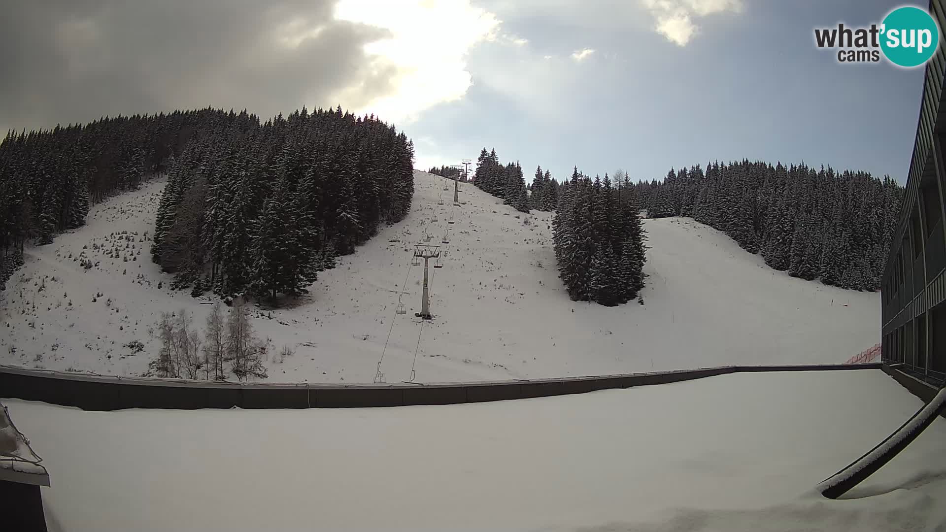 GOLTE Ski resort live webcam – view to Medvedjak – Slovenia