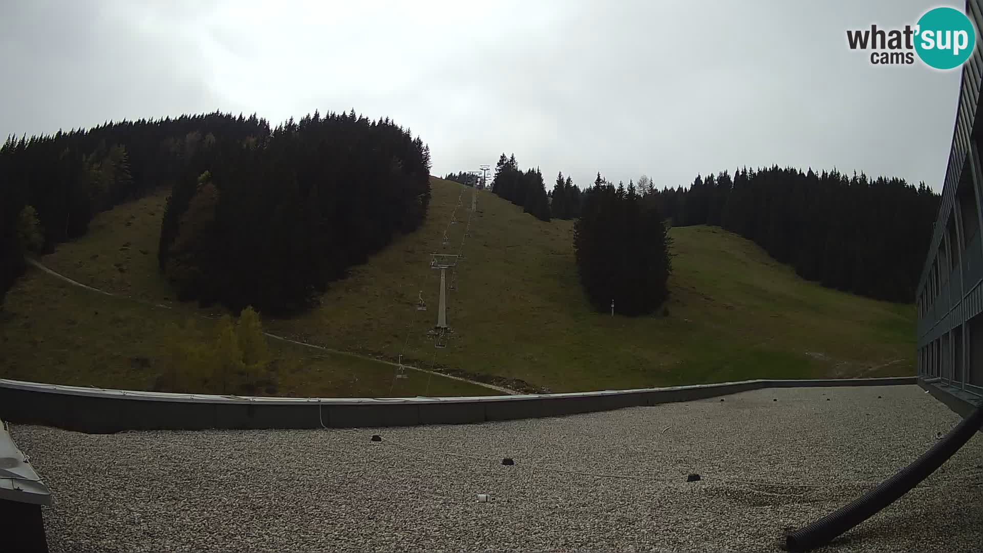 Cámara web en vivo de la estación de esquí GOLTE – vista a Medvedjak – Eslovenia