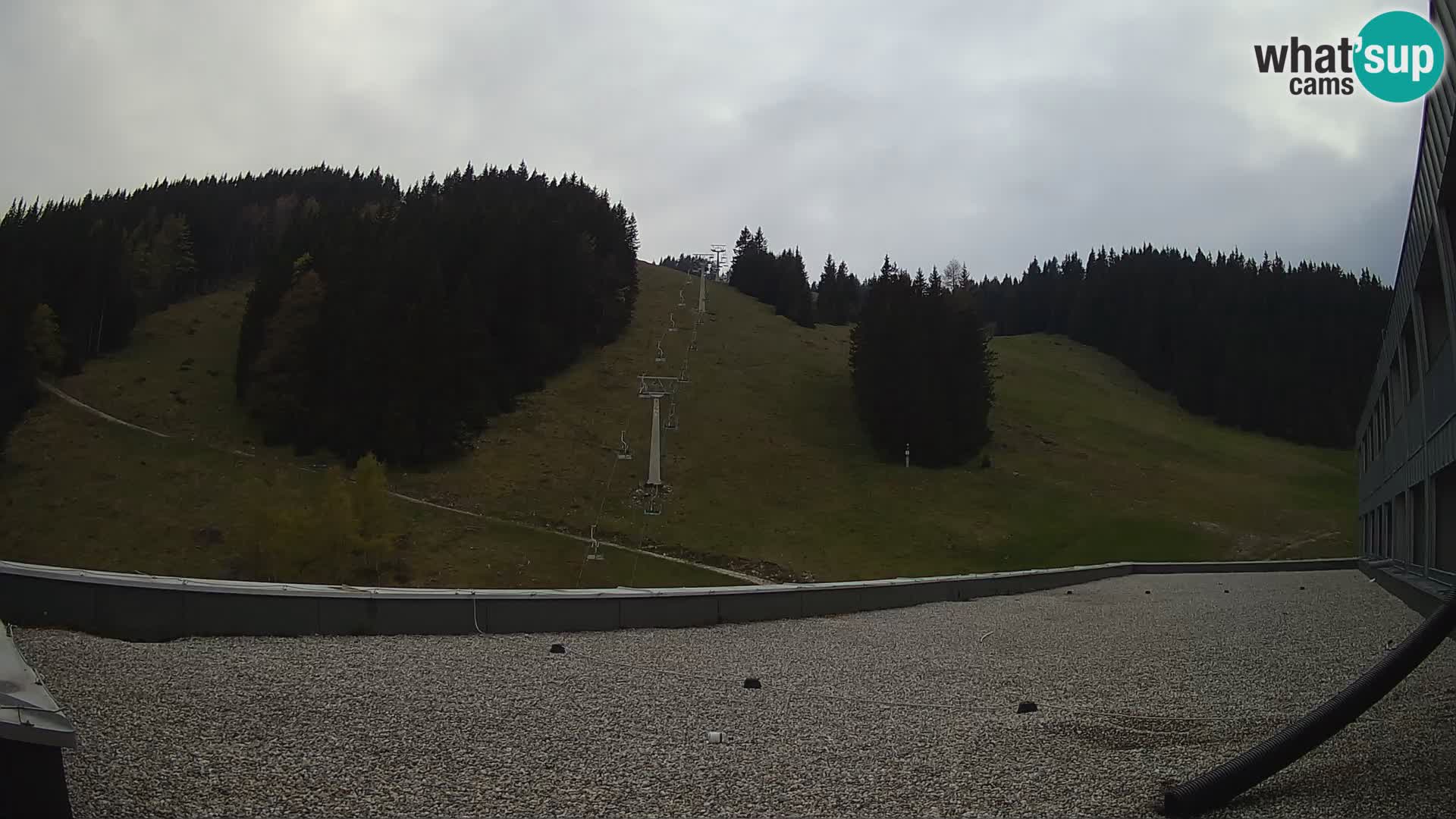 Cámara web en vivo de la estación de esquí GOLTE – vista a Medvedjak – Eslovenia