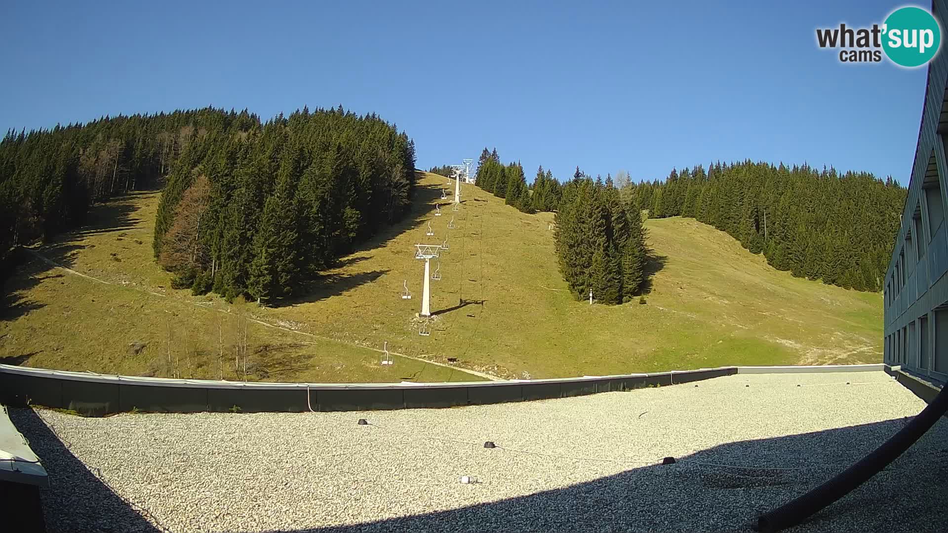 GOLTE skijalište web kamera – pogled na Medvedjak – Slovenija