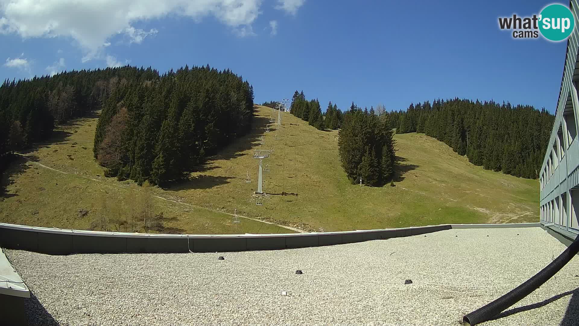 Cámara web en vivo de la estación de esquí GOLTE – vista a Medvedjak – Eslovenia