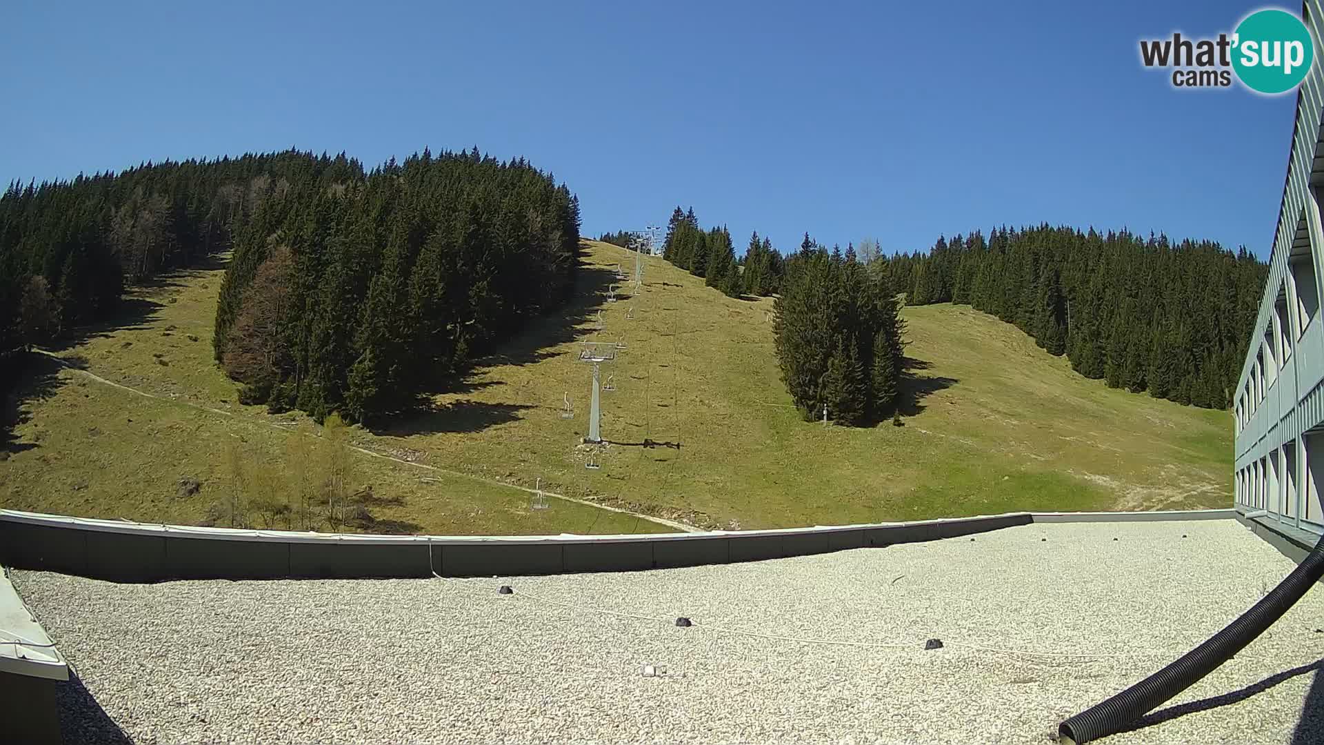 GOLTE Ski resort live webcam – view to Medvedjak – Slovenia