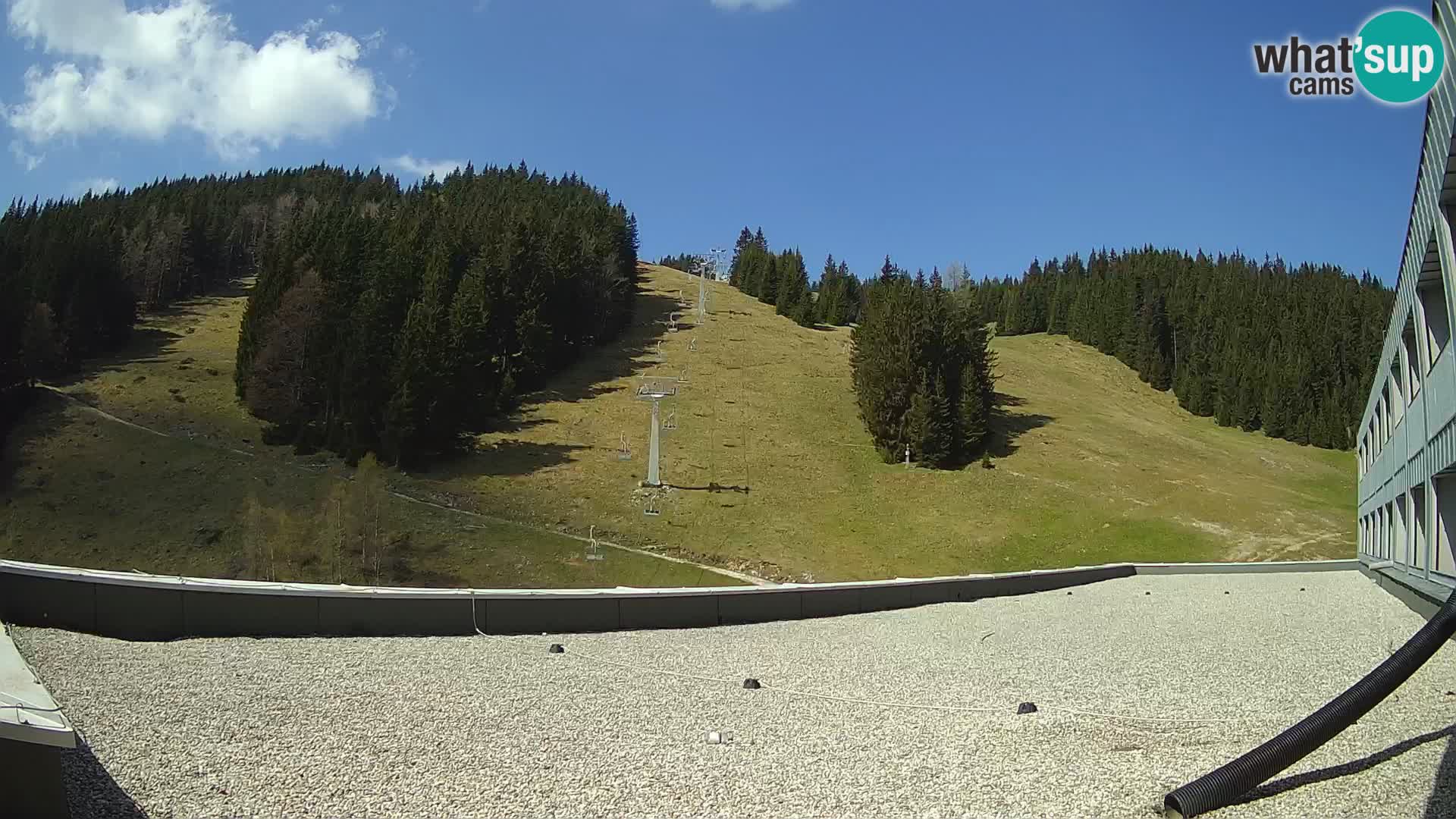 Cámara web en vivo de la estación de esquí GOLTE – vista a Medvedjak – Eslovenia
