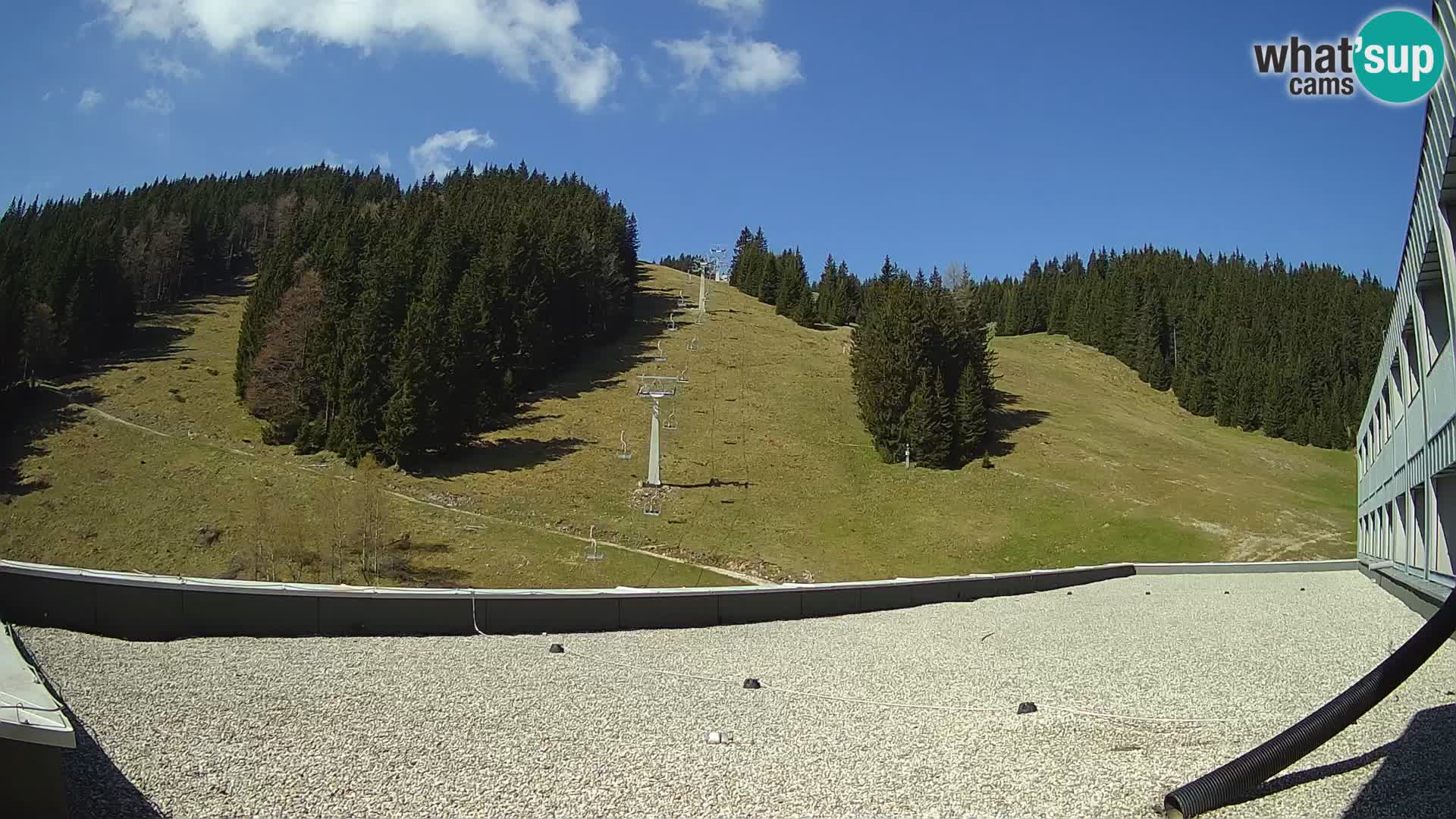 GOLTE Ski resort live webcam – view to Medvedjak – Slovenia