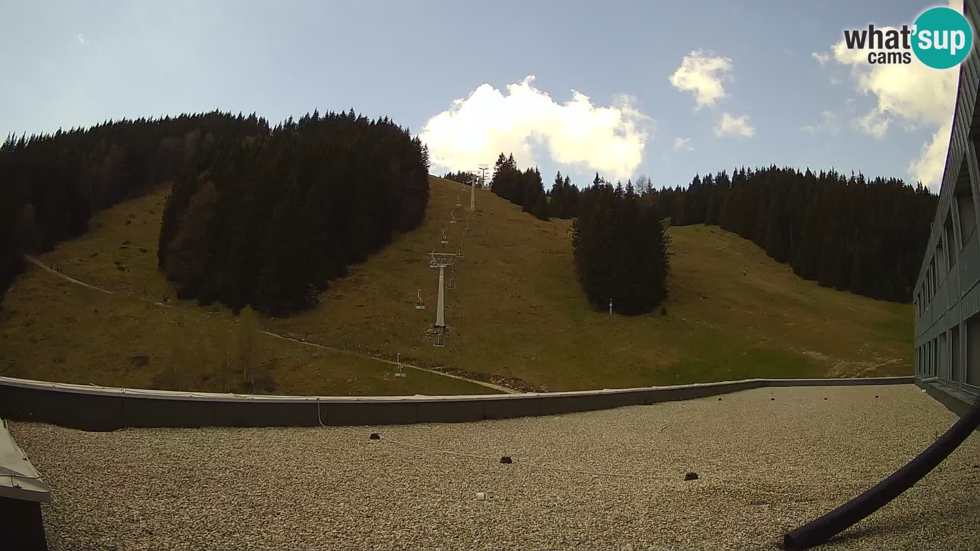 Cámara web en vivo de la estación de esquí GOLTE – vista a Medvedjak – Eslovenia