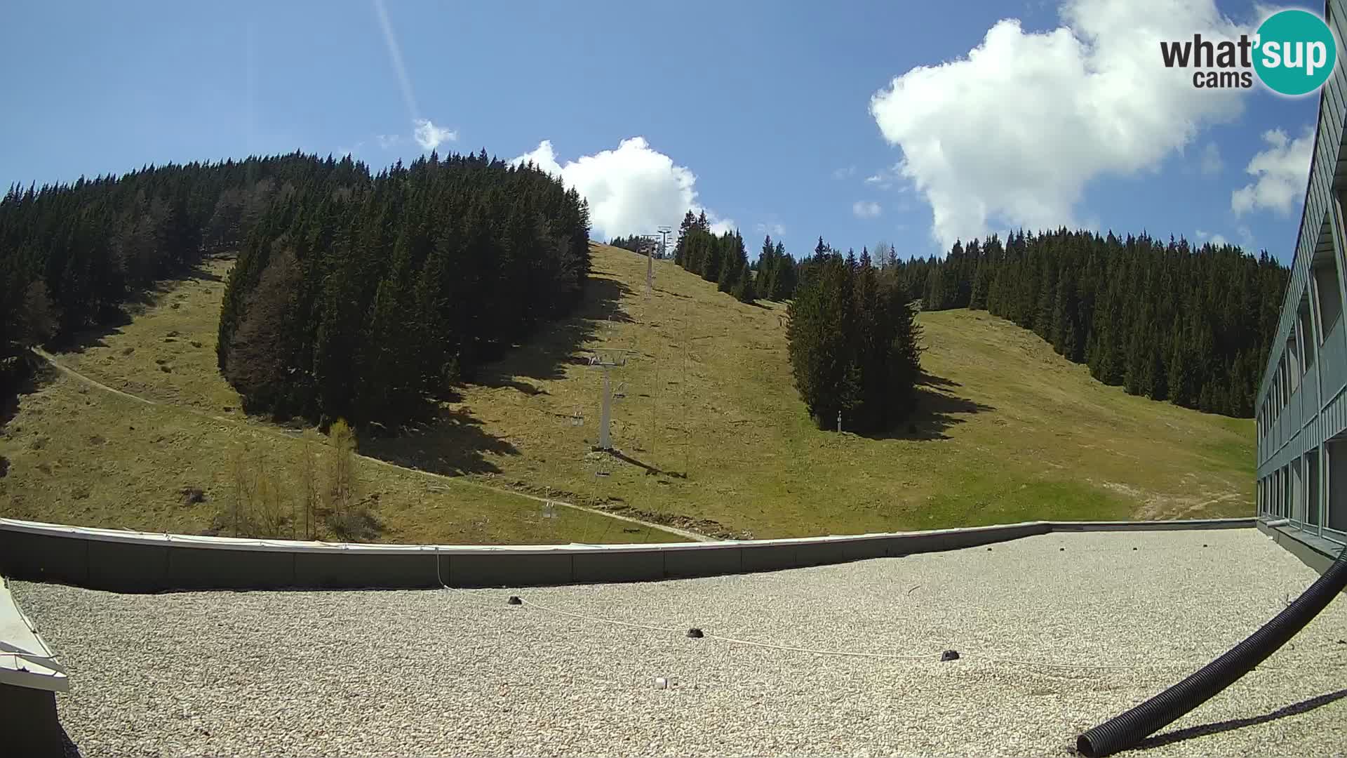 GOLTE skijalište web kamera – pogled na Medvedjak – Slovenija