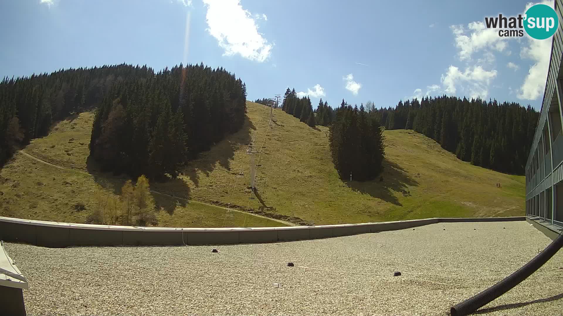 Cámara web en vivo de la estación de esquí GOLTE – vista a Medvedjak – Eslovenia