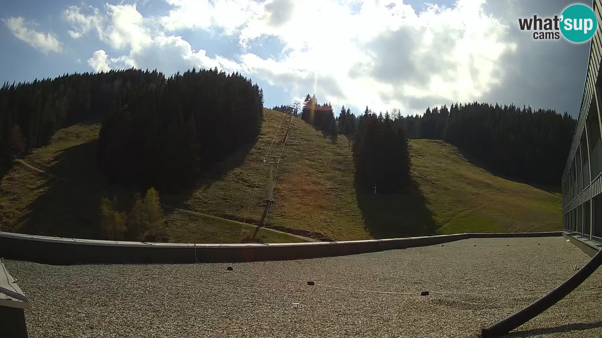 Cámara web en vivo de la estación de esquí GOLTE – vista a Medvedjak – Eslovenia