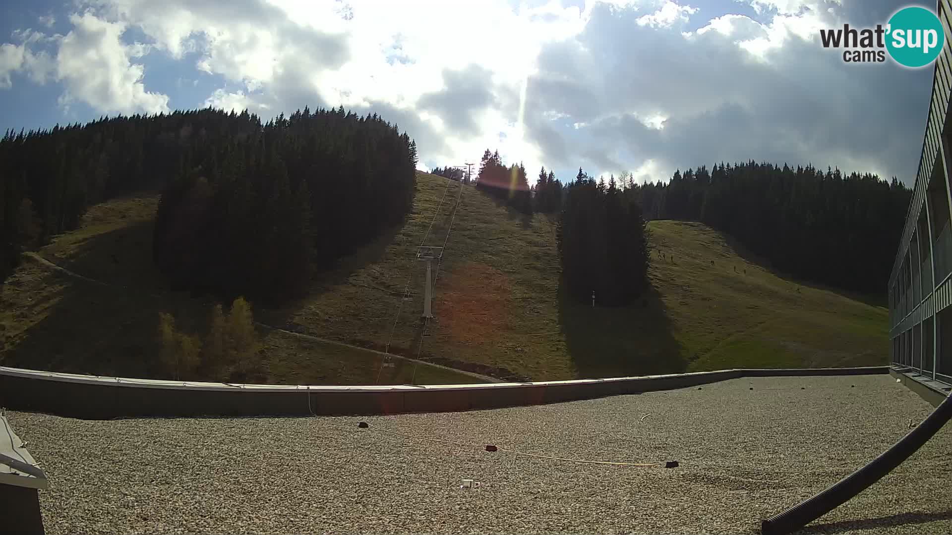 GOLTE skijalište web kamera – pogled na Medvedjak – Slovenija