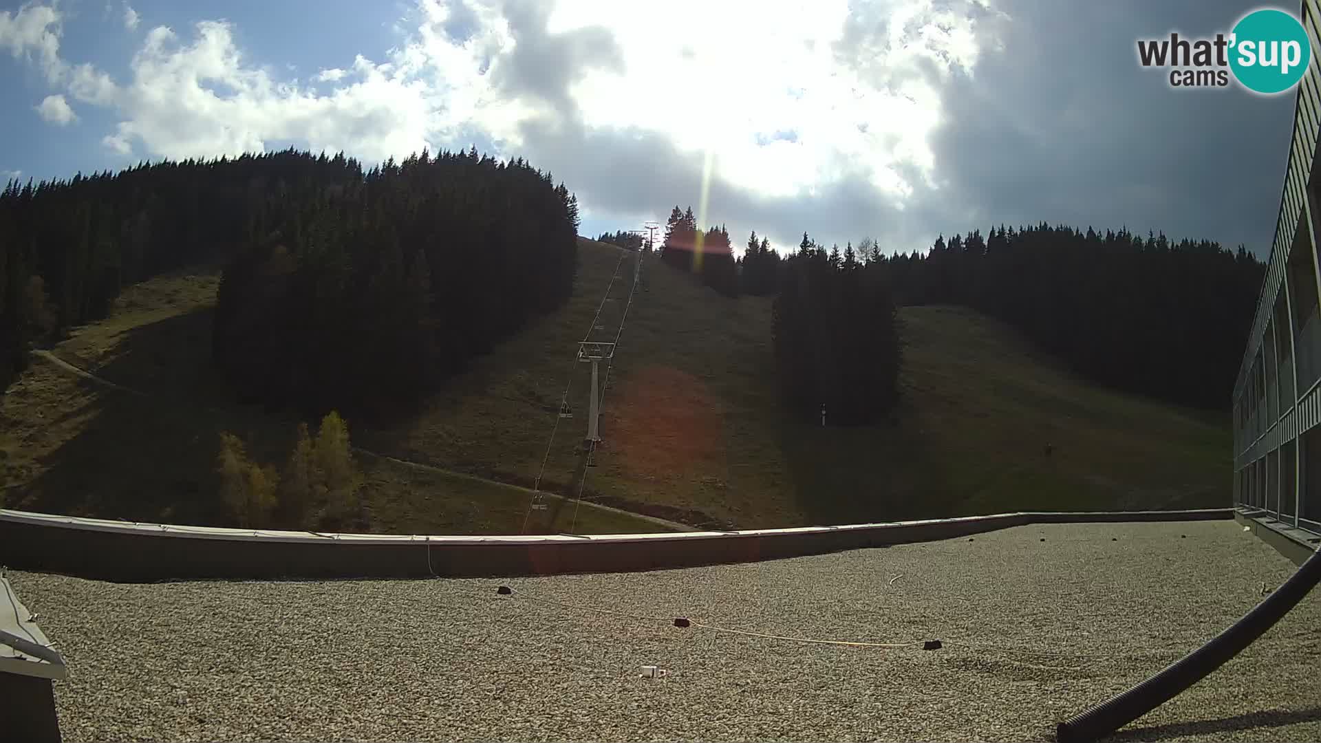Cámara web en vivo de la estación de esquí GOLTE – vista a Medvedjak – Eslovenia