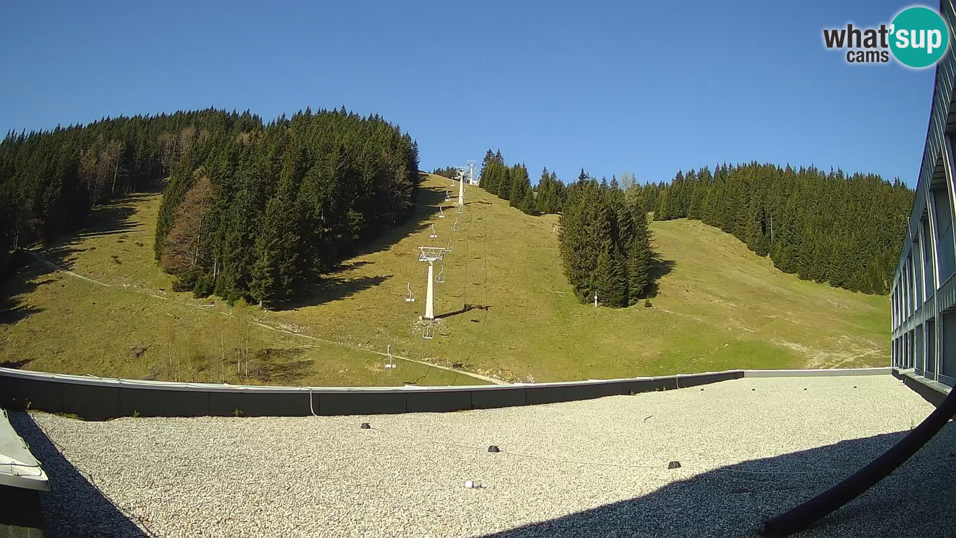 Cámara web en vivo de la estación de esquí GOLTE – vista a Medvedjak – Eslovenia