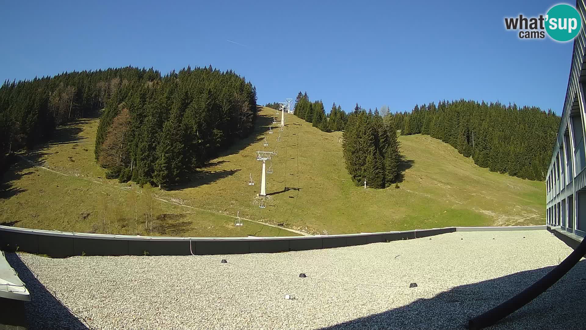 GOLTE skijalište web kamera – pogled na Medvedjak – Slovenija