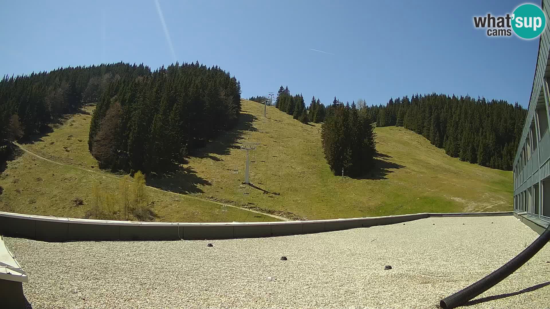 GOLTE skijalište web kamera – pogled na Medvedjak – Slovenija