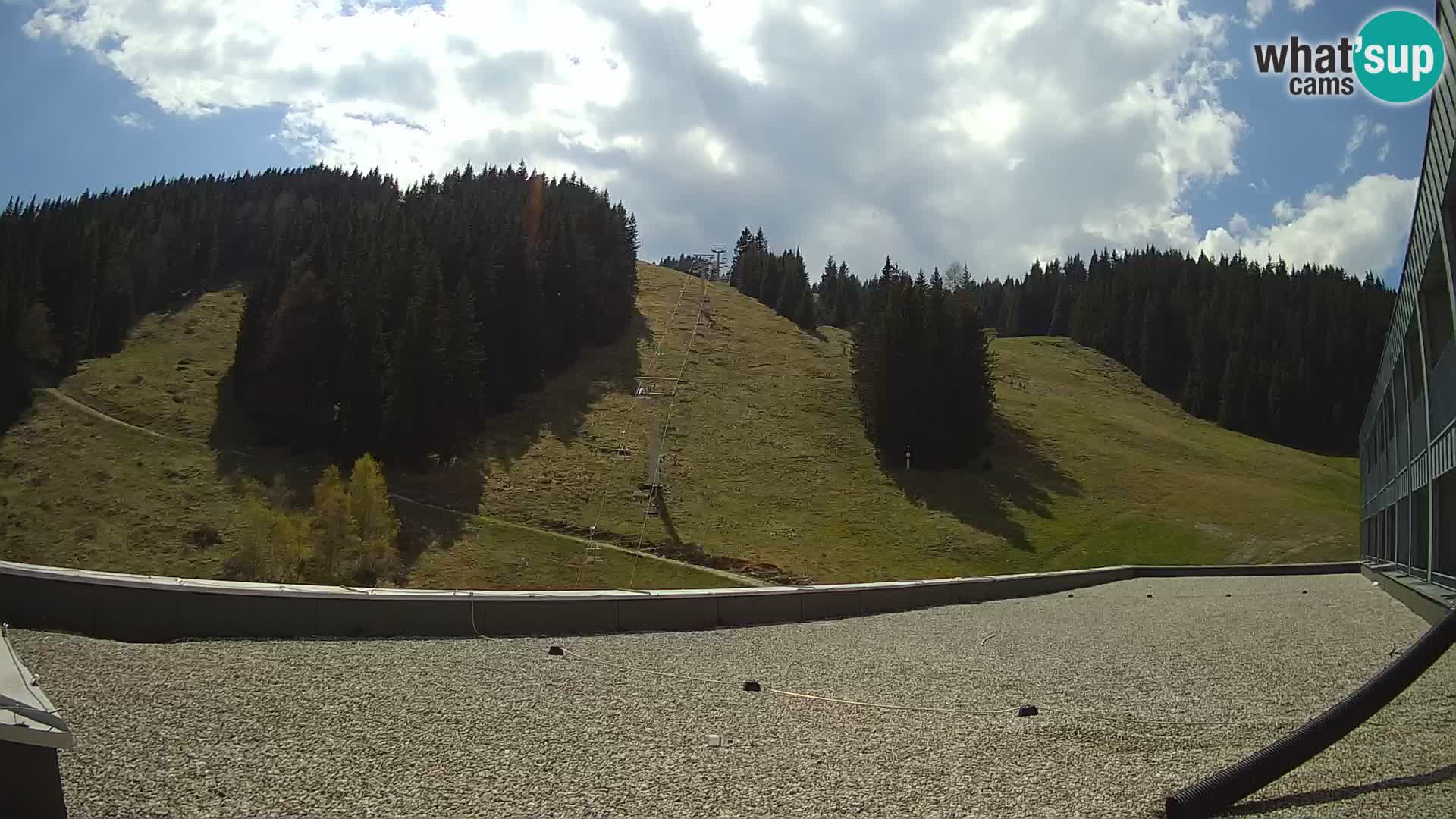 Cámara web en vivo de la estación de esquí GOLTE – vista a Medvedjak – Eslovenia