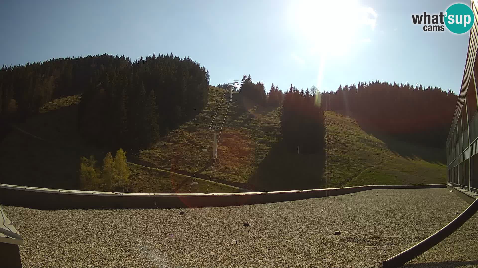 Spletna kamera smučišča GOLTE v živo – pogled na Medvedjak