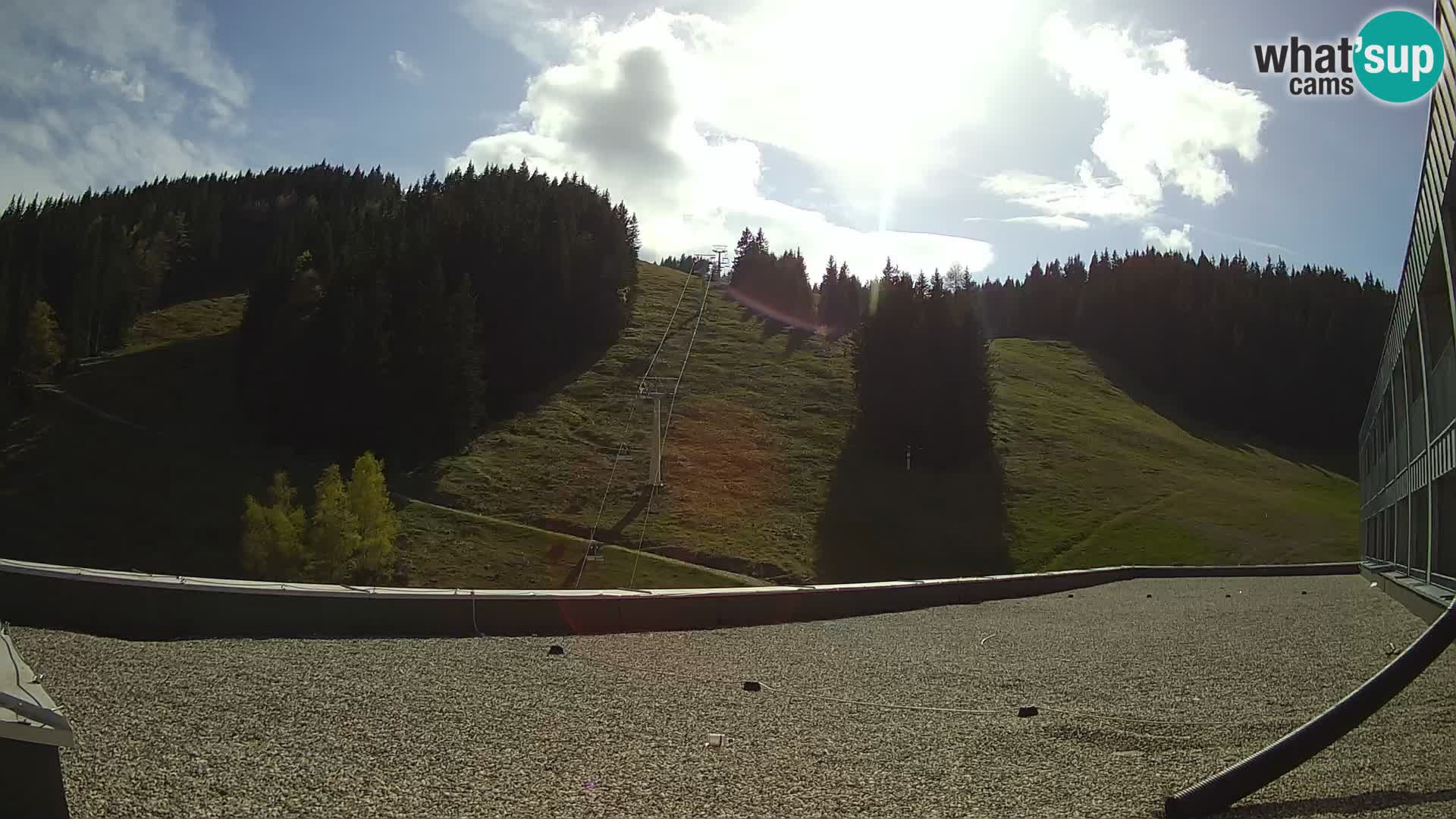 Cámara web en vivo de la estación de esquí GOLTE – vista a Medvedjak – Eslovenia