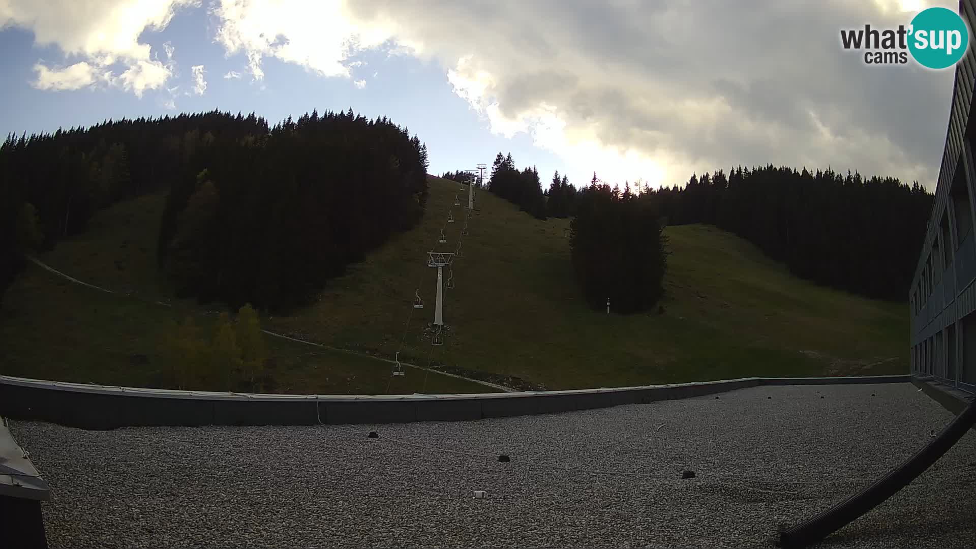 Cámara web en vivo de la estación de esquí GOLTE – vista a Medvedjak – Eslovenia