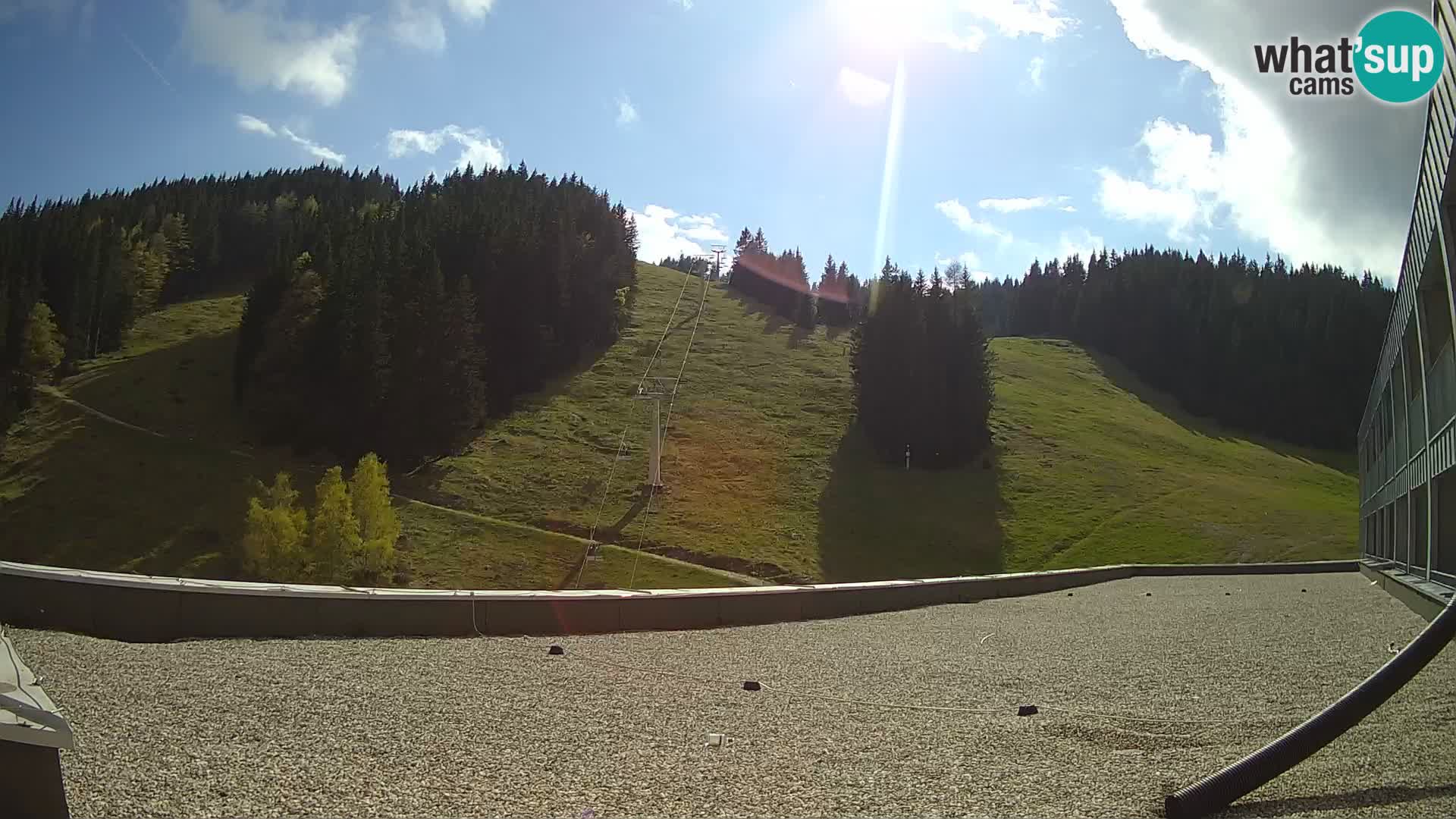 Cámara web en vivo de la estación de esquí GOLTE – vista a Medvedjak – Eslovenia