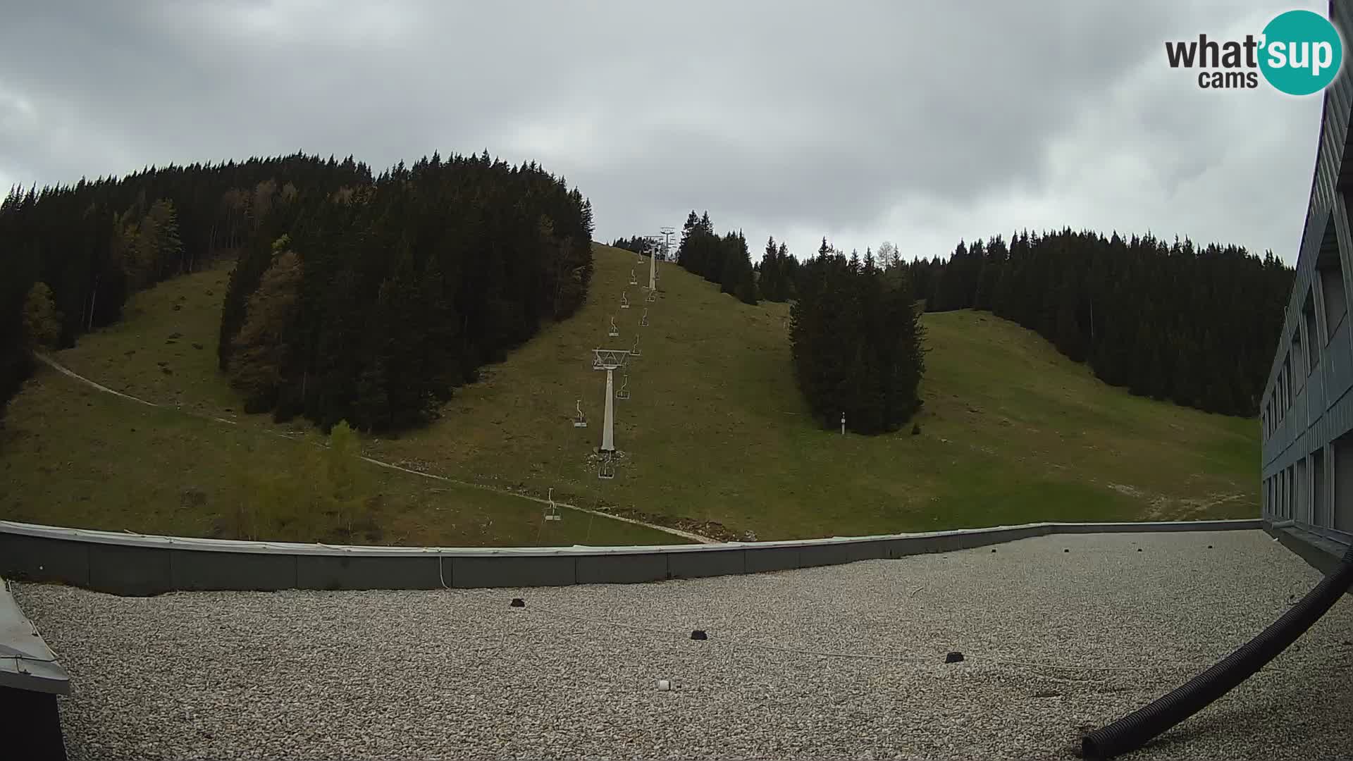 Cámara web en vivo de la estación de esquí GOLTE – vista a Medvedjak – Eslovenia