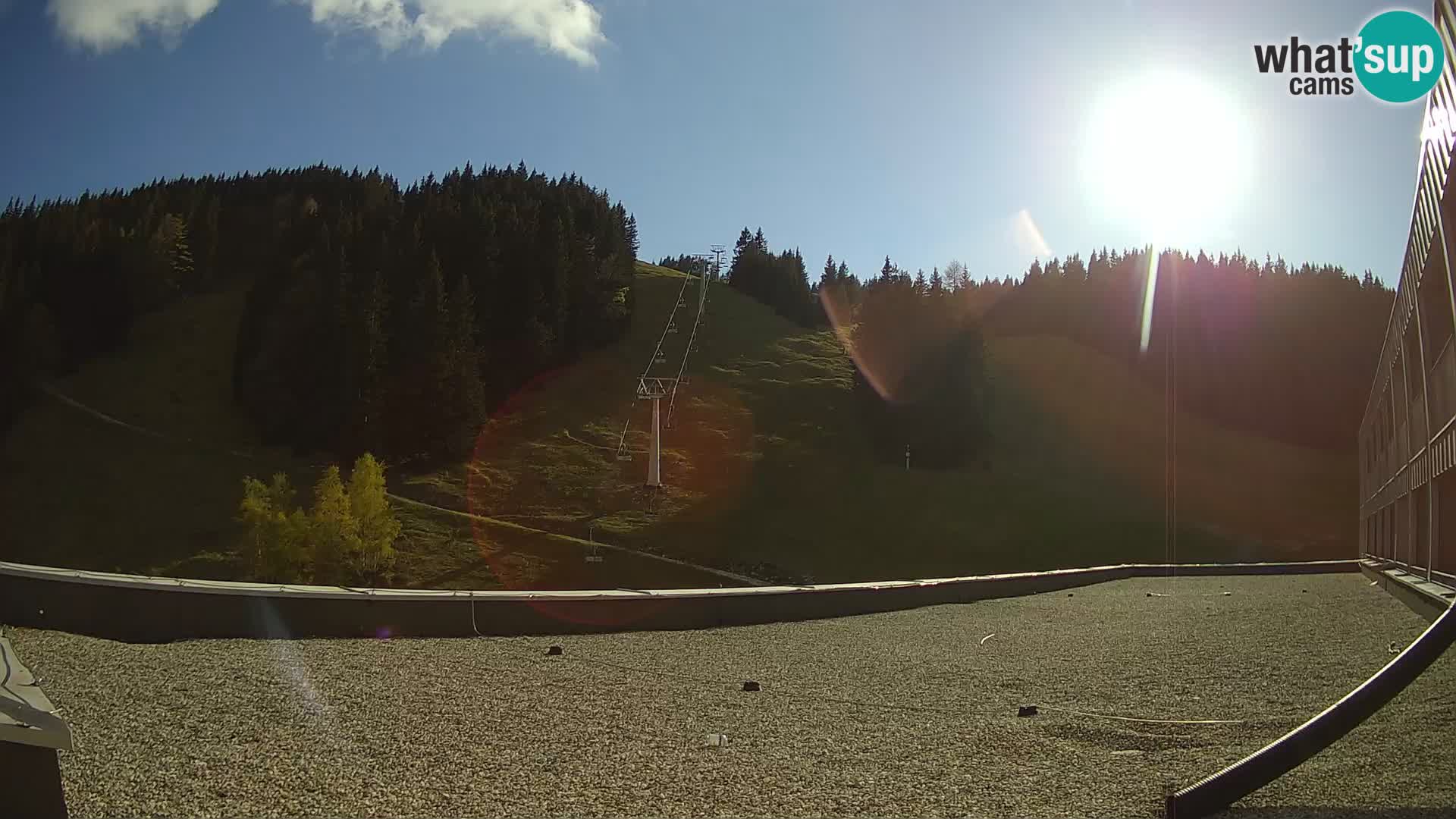Cámara web en vivo de la estación de esquí GOLTE – vista a Medvedjak – Eslovenia
