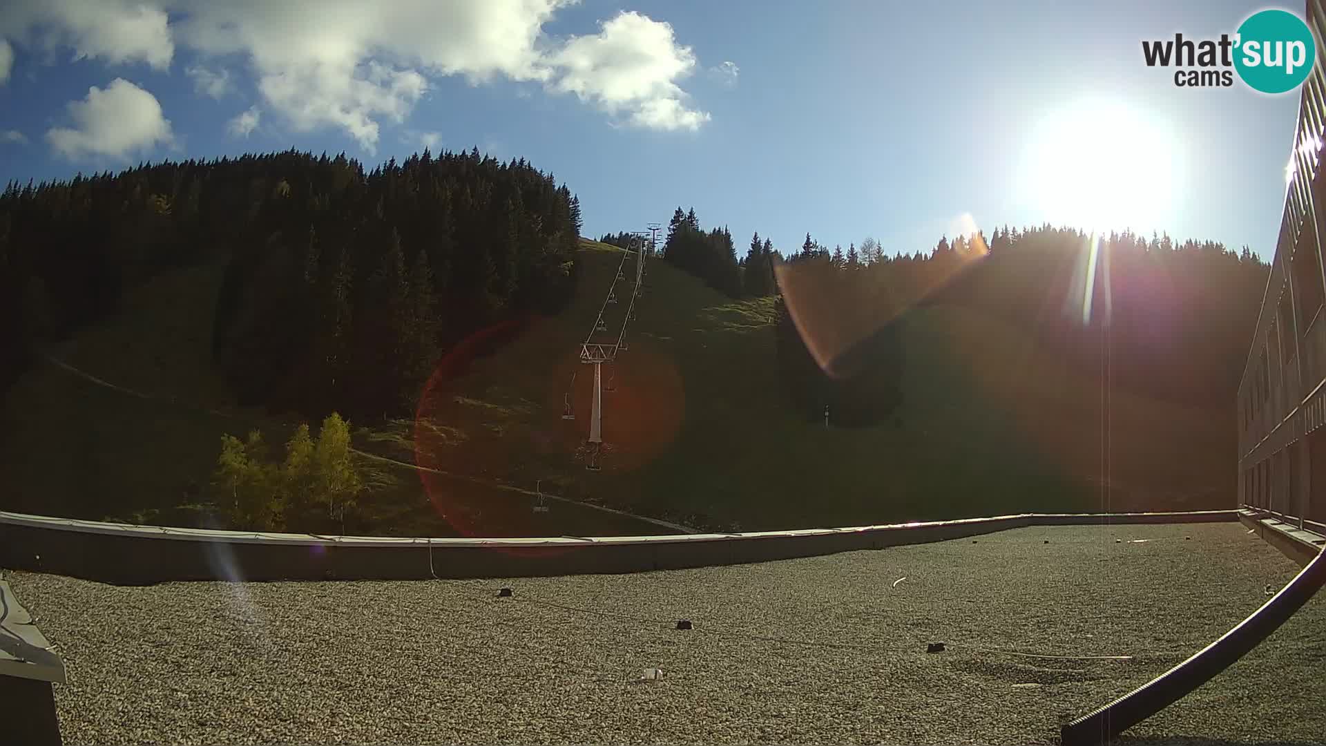 Cámara web en vivo de la estación de esquí GOLTE – vista a Medvedjak – Eslovenia