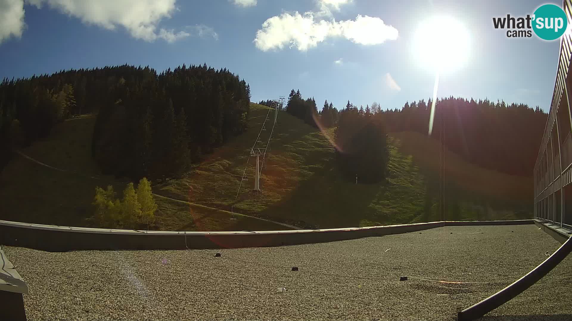 GOLTE skijalište web kamera – pogled na Medvedjak – Slovenija