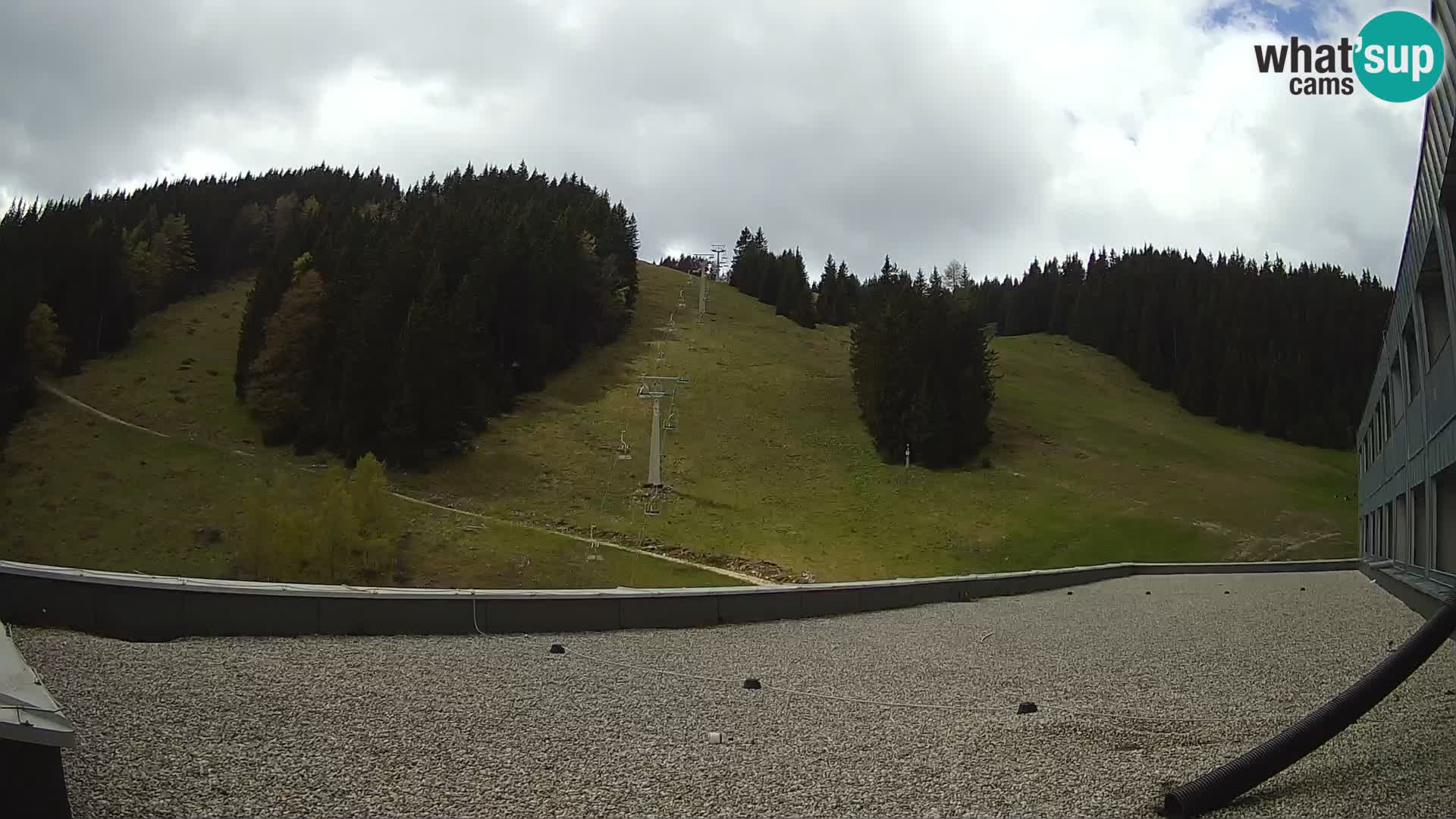 Cámara web en vivo de la estación de esquí GOLTE – vista a Medvedjak – Eslovenia