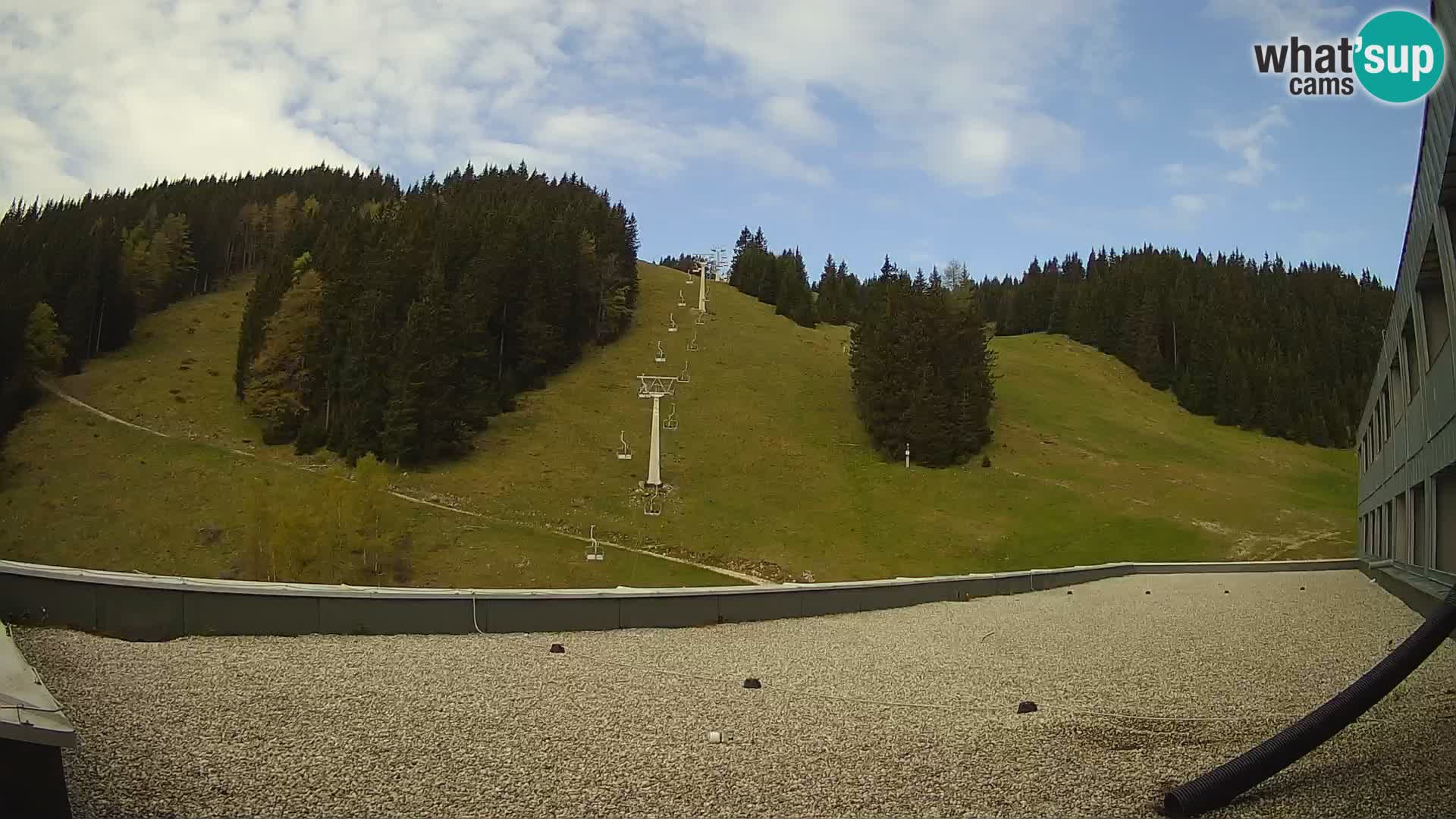GOLTE skijalište web kamera – pogled na Medvedjak – Slovenija