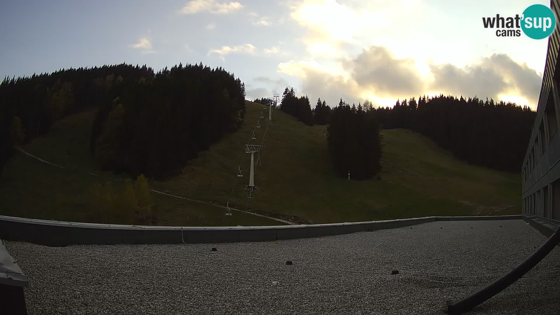 Cámara web en vivo de la estación de esquí GOLTE – vista a Medvedjak – Eslovenia