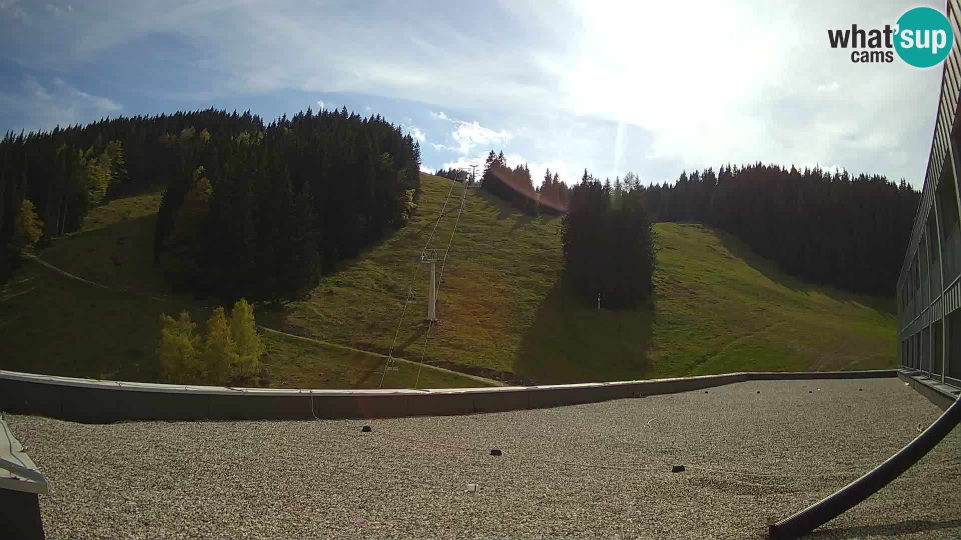 GOLTE skijalište web kamera – pogled na Medvedjak – Slovenija